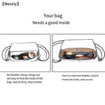 1PC Felt Insert Bag Organizer, Makeup Organizers, Liner Perfect for Brand Women's Handbags For And Cosmetic Bags〔Nest〕