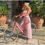 Women Pant Set Sheer Layers Spaghetti Strap Backless Lace Top Straps Solid Loose Straight Elastic Hem Fashion Beach Chic Suits