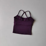 Women's Slim Fit Nude Sports Bra Yoga Fitness Vest Skin Friendly Pilates Top Beautiful Back Design Suspension Yoga Fitness Top