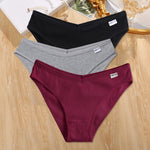 3Pcs/set Cotton Panties Women M-4XL Low Waist Underwear Plus Size Briefs Ladies Comfortable Underpants Female Panties Lingerie
