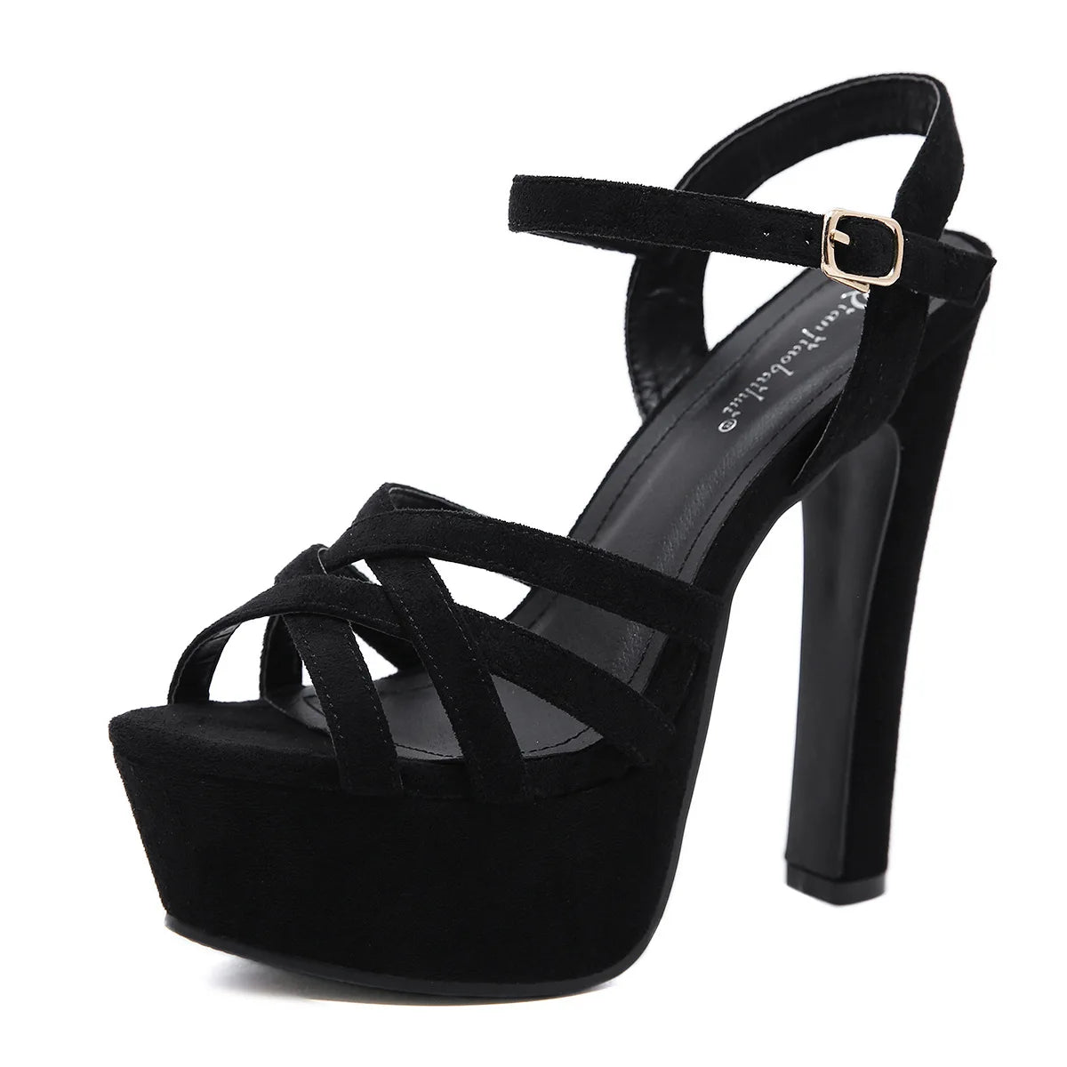Woman Square Heel Sandals Open Toe High Heels Platform Sandals Shoes Woman High Heelsapatos feminino 2020