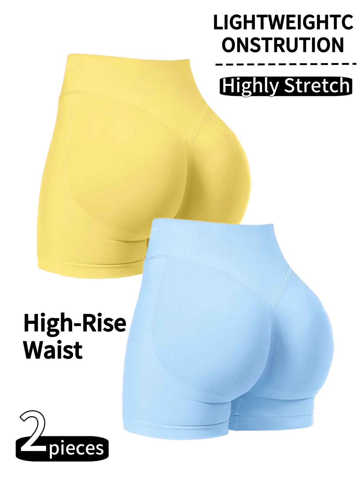 Seamless Hip Hugging Fitness Shorts, Internet Famous Sports Three Part Pants, High Waisted and High Stretch Peach Hip Pants for