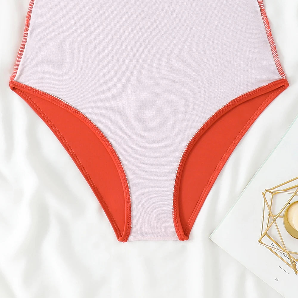 2026 Sexy Ruffle Swimsuit One Piece V-neck Drawstring Swimwear Women Bathers Bathing Swimming Swim Suit Female Beachwear XXL