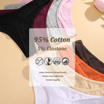 3Pcs/Set Seamless Thong Cotton Women Thin Strap Low Waist High Flexibility Panty Sexy Underwear Ladies Briefs T-back Soft Women