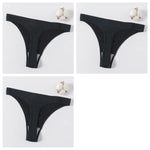 3Pcs/Set Women Brazilian Panties High Rise G-string Thongs Female Underpants Sexy Lingerie Sports Seamless Underwear M-XL T-Back