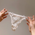 Lace Girls G String Sexy Panties Women Underwear Briefs Hollow Out Thong High Quality Transparent Underpants Lingerie Intimates