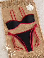 ZTVitality Sexy Patchwork Bikini Push Up Bikinis 2026 New Padded Bandage Swimsuit Women Swimwear Summer Beachwear 2Piece Biquini