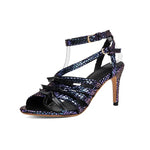 2026 Summer New Diamond Serpentine Fashion Decoration Shining Dance Hall Shoes Women's Wedding Sandals