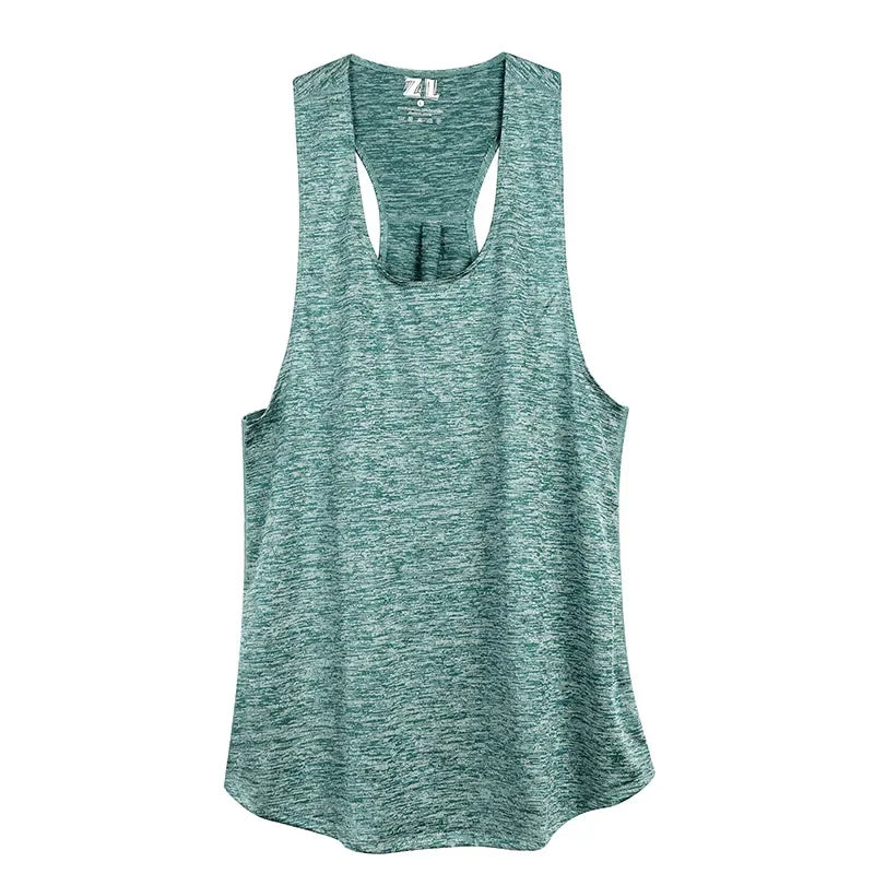 STOUREG Sleeveless Racerback Yoga Tank Top,Women's Quick Dry Running Training Sports Vest Fitness Gym Top Workout Yoga Shirts
