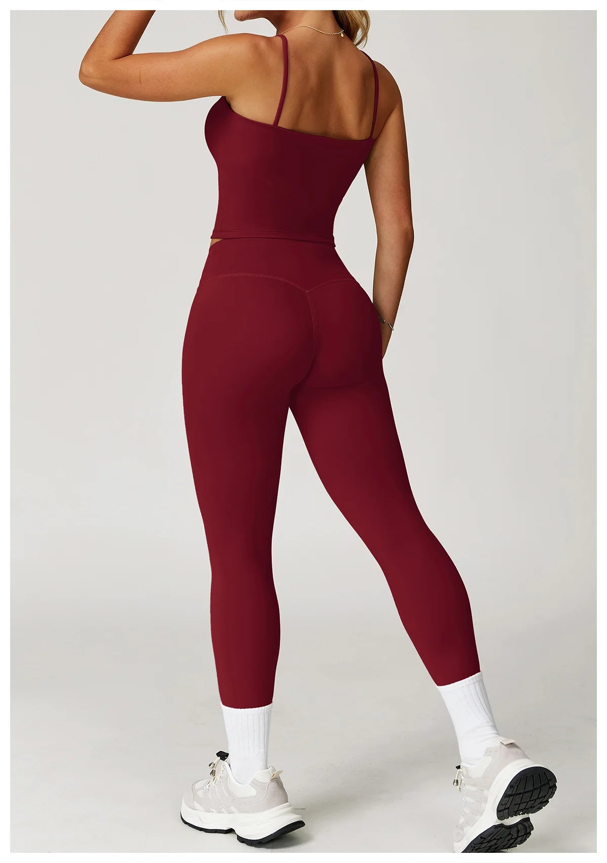 Yoga Shorts Set Women Sports Tank Top with Tight Fitting High Waist Pants Fitness Suit Summer Running Exercise Workout Clothes