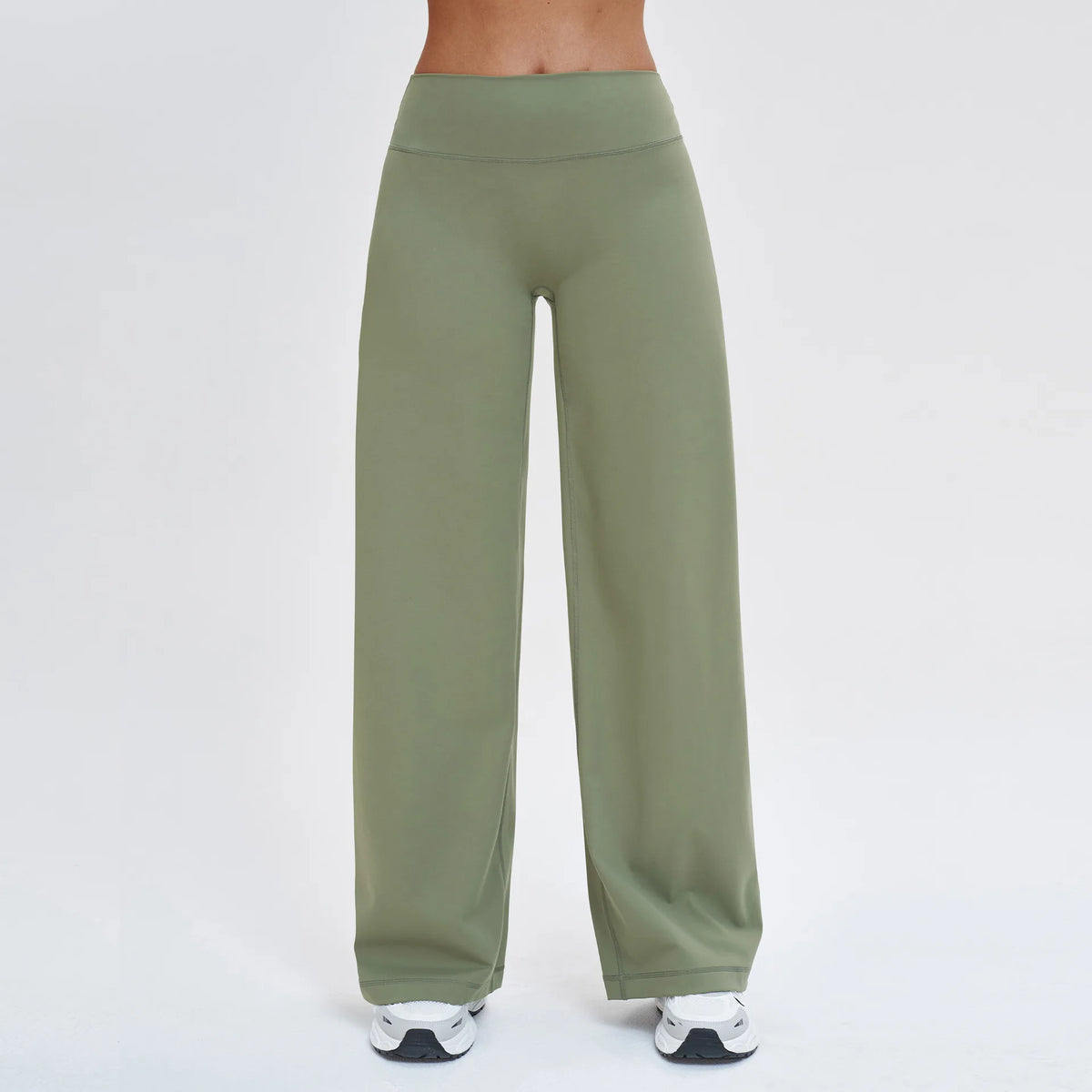 Wide-leg Pants Women Bell-bottoms High Waist Yoga Pants Workout Gym Leggings Naked Feel Pilates Running Cycling Sports Trousers