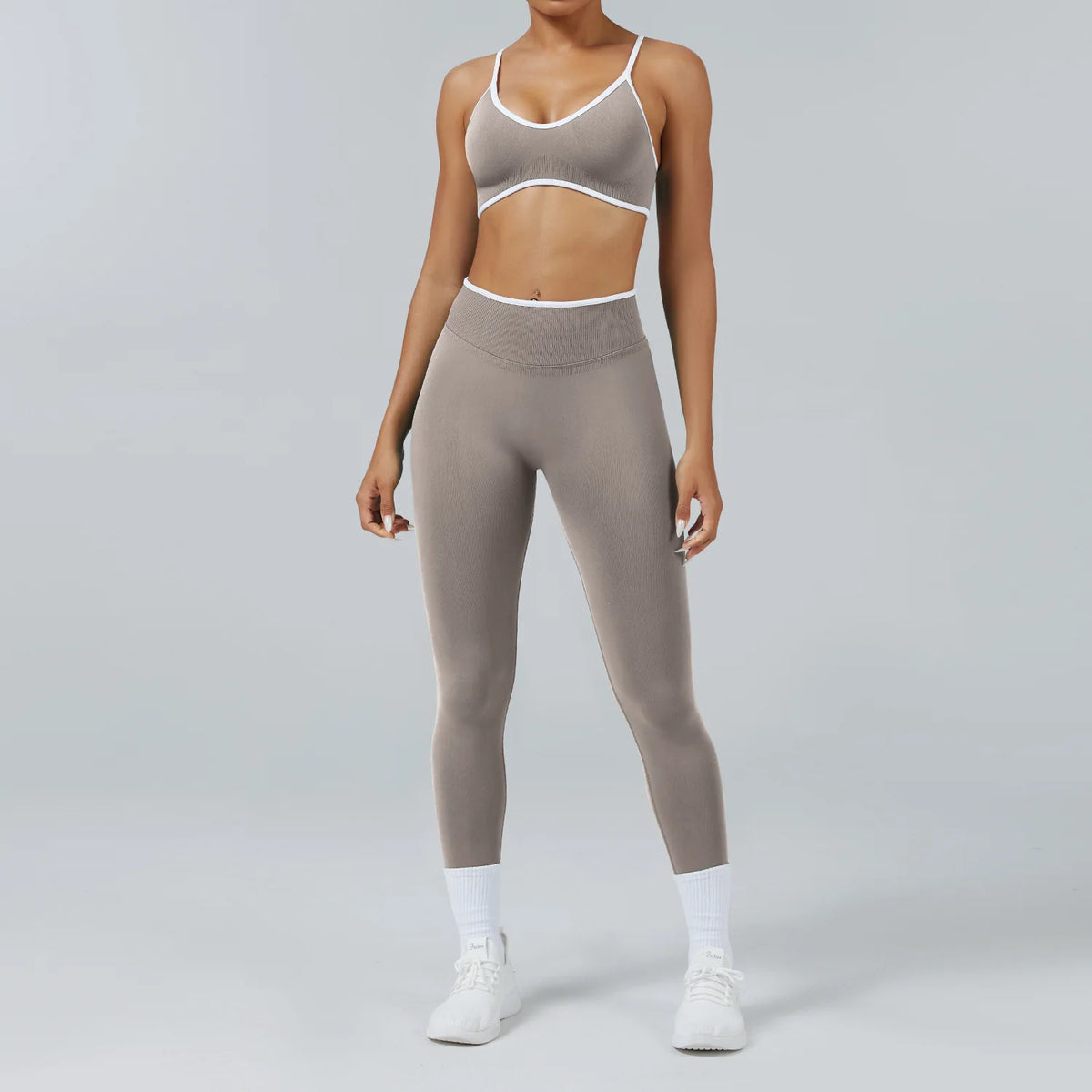 2PCS Yoga Suit Seamless Sports Set Gym Outfits Women Tracksuit Running Workout Clothes Sports Bra Athletic Wear Yoga Clothing