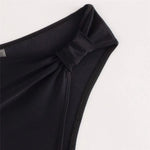 Brown One Shoulder Bikini High Waist Sexy Swimsuit Women 2026 Solid Swimwears Bathing Suit Bandeau Bikinis Sets De Mujer Biquini