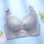 Womens Full Coverage Lace Push Up Bra Wireless Large Size Anti-sagging Underwear Female Lingerie 34 36 38 40 42 44 48 50 C D E
