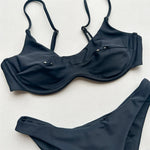New Sexy Underwired Bikini Female Swimsuit Women Swimwear Two-pieces Bikini Set Brazilian Padded Bather Bathing Suit Swim V7743