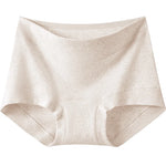 Women's Seamless Underwear, Plus Size Medium Waist Briefs, Breathable and Comfortable Cotton Crotch Panties