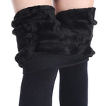 Autumn Winter Warm Fleece Women Leggings Velvet Thicken High Waist Tights Elastic Slim Solid Color Leggings Prevent Cold Tights