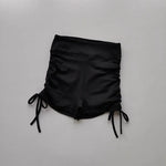 High-Waisted Women's Yoga Fitness Shorts Sexy Drawstring Tied Three-Part Sports Hot Pants for Fitness And Exercise