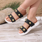 2026 Breathable Anti-Slip Flat Bottom Sandals Women's Summer Slippers Comfortable Lightweight Slip-On Shoes