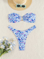 ZTVitality New Sexy Push Up Low Waist Bikini Set Swimsuit Female Swimwear Women Print Beachwear Summer Bathing Suits Biquini