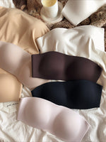 Summer Invisible Bra Women Seamless Underwear Sexy Strapless Tube Tops Wire Free Push Up Brassiere Comfort Anti slip Intimates