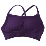 Backless Sports Bra Women Padded Yoga Bra Gym Top High Support Seamless Yoga Tank Top Fitness Crop Top Workout Running Underwear