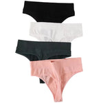 1PC/2PCS Women High Waist Panties Thongs High-Leg Cut Panty Ladies Daily & Fitness Underpant Seamless Underwear Panties M-XL