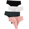 1PC/2PCS Women High Waist Panties Thongs High-Leg Cut Panty Ladies Daily & Fitness Underpant Seamless Underwear Panties M-XL
