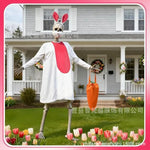 Easter Bunny Costume Women Rabbit Cosplay Outfit Skeleton Bunny Dress Halloween Party Stage Performance Dance Show Costume