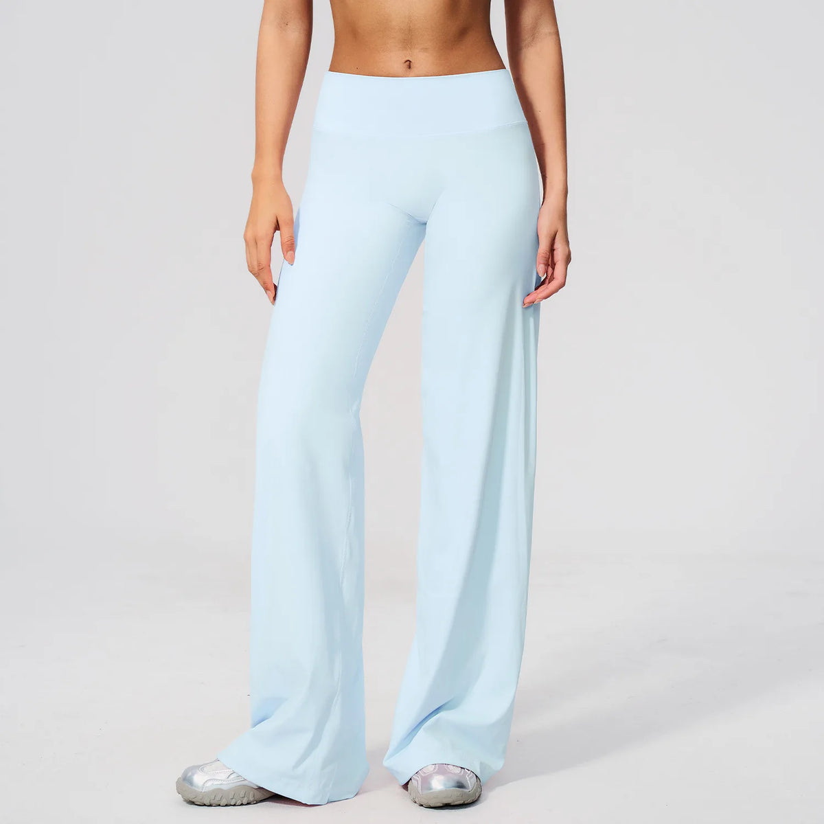 NCLAGEN Womens Wide Leg Pants High Waist GYM Clothes Loose Casual sport Trousers Outdoor Running Fitness Workout Leggings