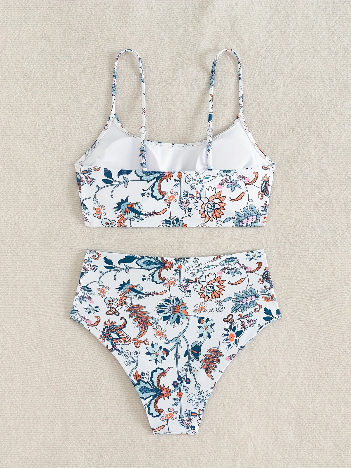ZTVitality Sexy Floral Print Female Swimsuit Women Bikini 2025 Swimwear High Waist Bikinis Two Pieces Summer Beachwear Biquini