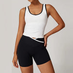 Yoga Set2 Pieces Workout Outfits Fitness Sportswear Gym Tracksuit High Waist Leggings Sports Bra Athletic Wear Women Clothes