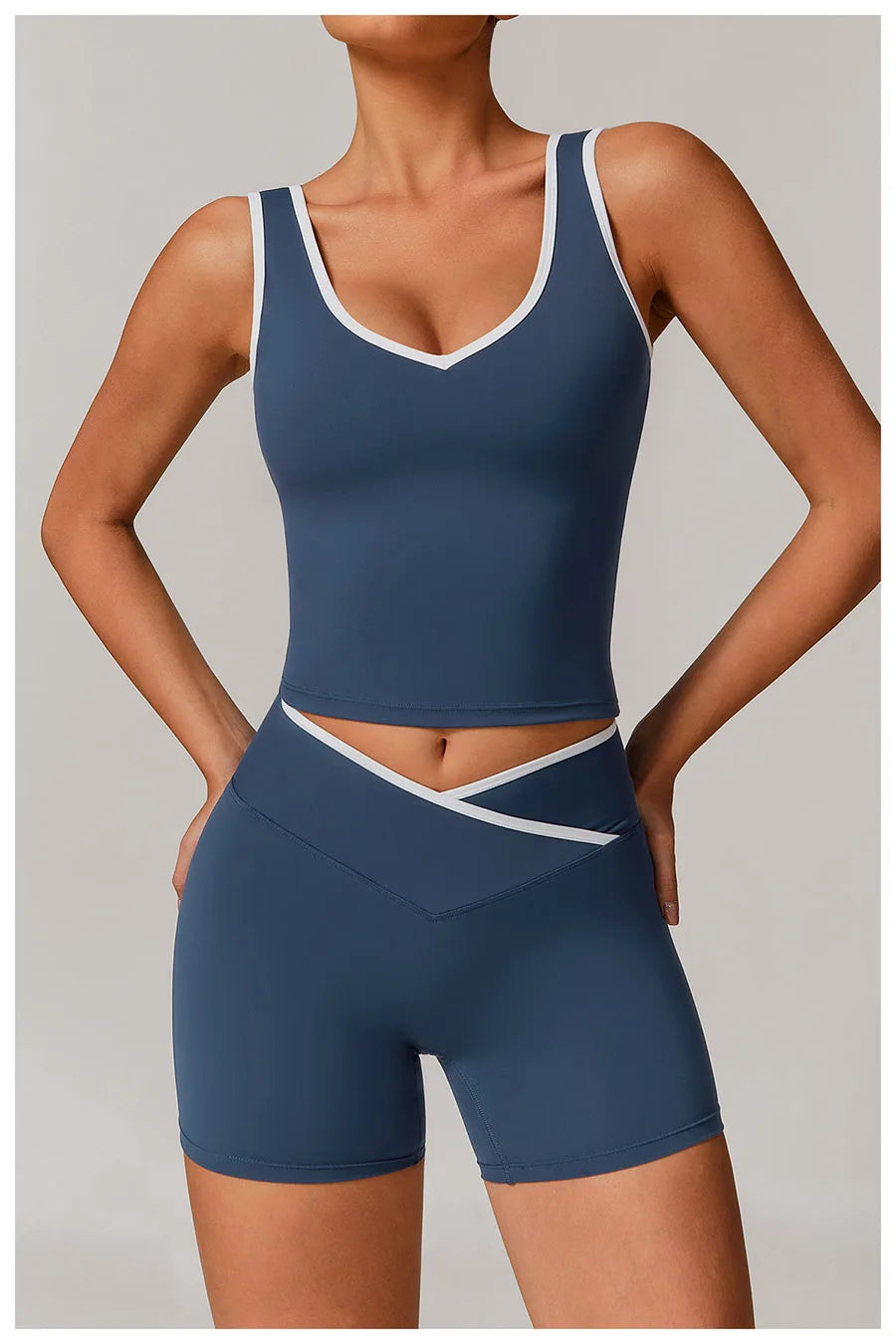 Yoga Set2 Pieces Workout Outfits Fitness Sportswear Gym Tracksuit High Waist Leggings Sports Bra Athletic Wear Women Clothes