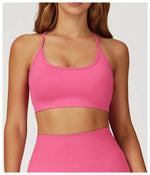 Women Seamless Yoga Sports Bra Breathable Shock Proof Gym Workout Fitness Push up Top Yoga Running Active Sportswear Vest Bra