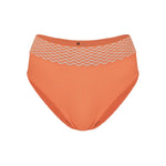 Women's Seamless Butt Lifting Panties Color Block Wave Trim Mid Rise Briefs Soft Comfortable Breathable Intimate Daily Underwear