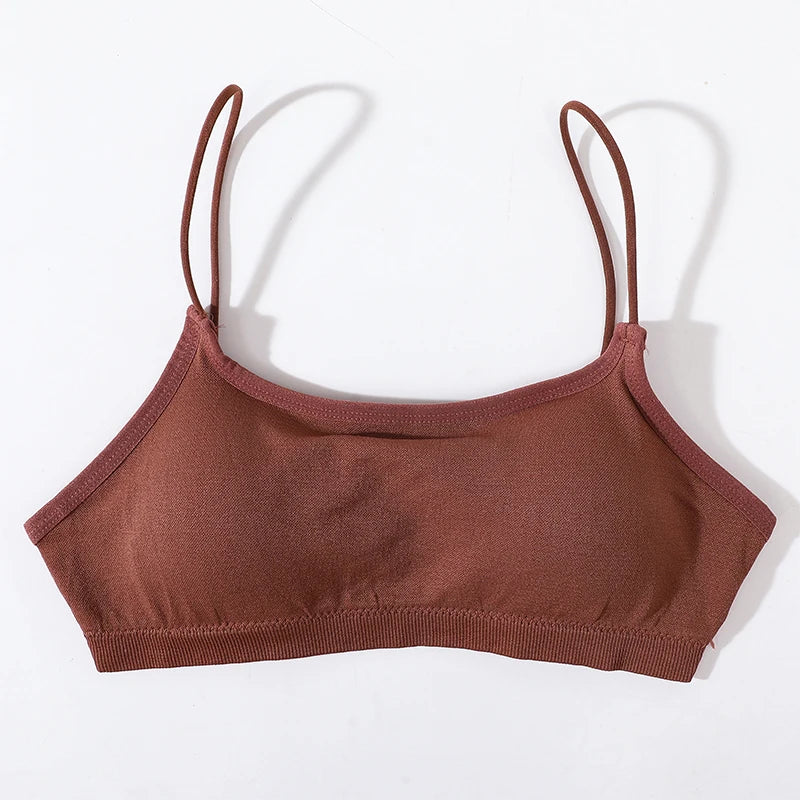 Seamless Bra Tube Tops Women Sexy Underwear Low Back Square Neck Lingerie Backless Bandeau Sexy Removable Pads Tube Bras