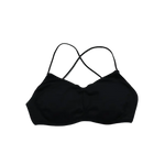 Gym Sports Bra Women Strappy Seamless Yoga Bra Padded Cross Back Gym Bras V Scoop Workout Crop Top Running Yoga Tops Fitness