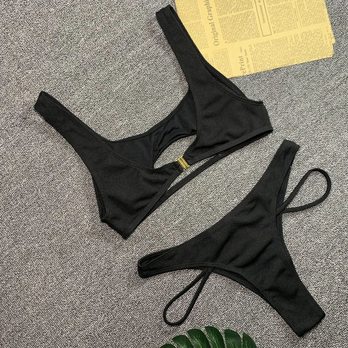 Micro Bikini 2022 Sexy Women Swimsuit Female Rib Bikini Set Push Up Women Swimwear Brazilian Biquini Cut Out Neon Bathing Suit
