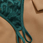 2 Piece Set Sexy Interesting Underwear Set for Women Solid Color Lace Mesh See-through Bra Exotic Sexy Lingerie Set