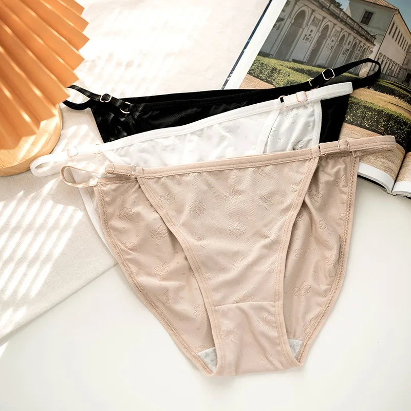 1Pc Sexy Panties Women Low Rise Briefs Seamless Underwear Solid Color Breathable Female Underpants Sexy Lingerie