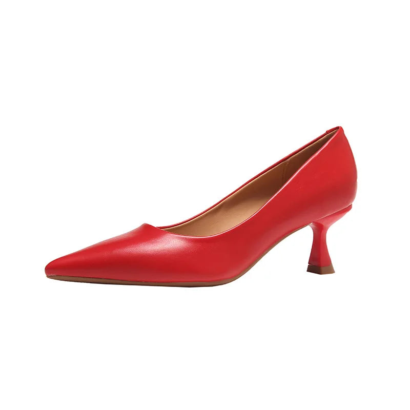 Patent Leather Fashion High Heels 2026Pointed Toe Pumps Elegant Woman Heeled Shoes Shallow Mouth Candy Colored Sexy Single Shoes