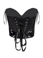 Push-Up Chest Support Glossy Fishbone Sexy Style Waist Cincher Tummy Control Top For Women Solid Color Pure Desire Charming JKOB