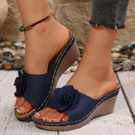 Women Slippers Wedge Slides Women Elegant Platform Slippers Fashion SandalsCasual Wedges Shoes Women