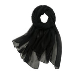Solid Color Chiffon Scarf Fashionable Lightweight Neck Scarf For Women Summer Neck Sun Protection Silk Scarf Shawl 170*70cm
