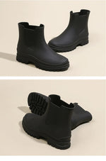 Rain Boots Women Garden Galoshes Waterproof Rubber Chelsea Boot Female Non-slip Rainshoes Fishing Water Shoes Botas Lluvia Mujer
