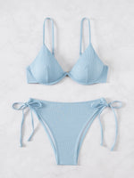 ZTVitality Solid Underwire Sexy Bikini 2025 New Arrival Biquini Padded Push Up Bandage Swimsuit Women Swimwear Summer Beachwear