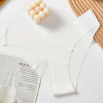 1 Pcs Women Summer Seamless Panties Breathable Low Waist Briefs Sexy Solid Silk Underwear Panty Female Intimates Lingerie