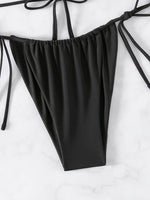 ZTVitality 3D Floral Decor 2 Piece Bikini Set 2024 New Biquini Sexy Halter Backless Swimsuit Women Swimwear Summer Beachwear