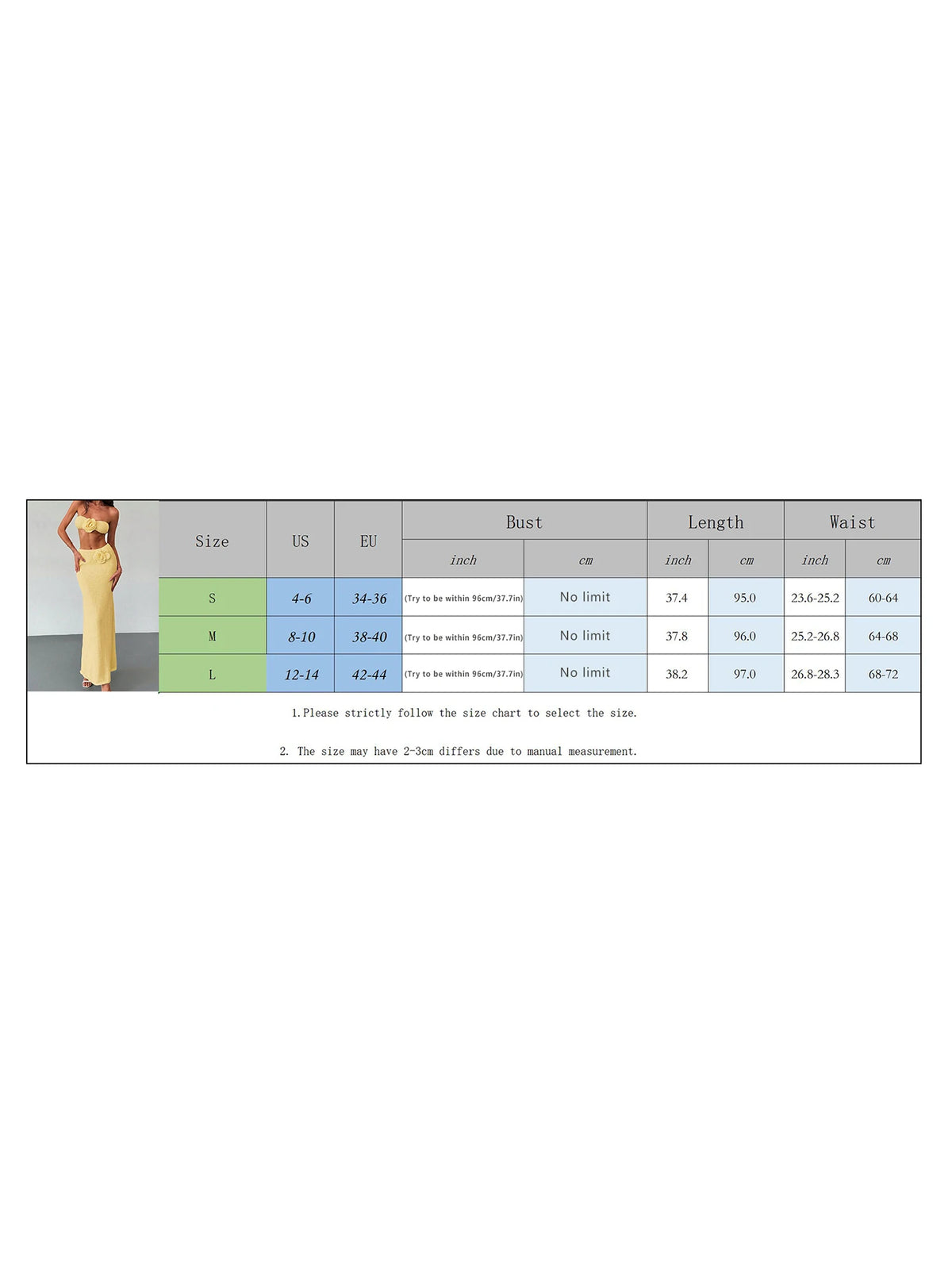 Women’s Two Piece Knit Summer Outfits Strapless 3D Flower Tube Tops and Long Skirt Set Beachwear Sexy Club Holiday Clothes