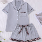 Women's Sleepwear 2026 New Summer Comfortable Pajamas Sets for Women Lapel Homewear Short Sleeve Shorts Set Pijamas Pajamas Set